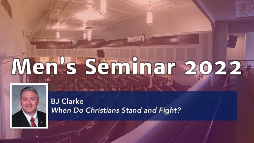 When Do Christians Stand and Fight?
